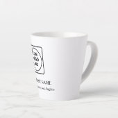 Tasse de latte de promotion de site Web à logo per (Angle droit)