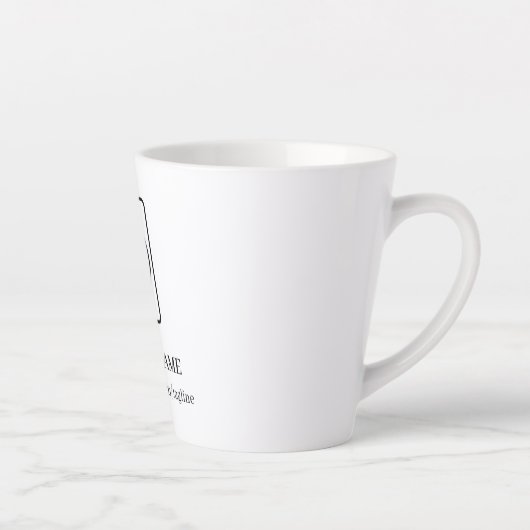 Tasse de latte de promotion de site Web à logo per (Droite)