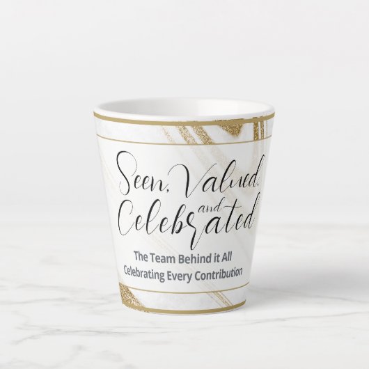 Tasse de latte de reconnaissance | Cadeau d'événem (Devant)