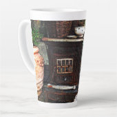 Tasse de latte de scène de cour (Angle gauche)