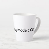 Tasse de Latte décrivez votre esprit (Angle droit)