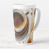 Tasse de Latte désordre café (Angle droit)