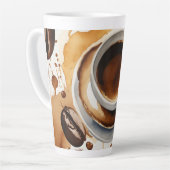 Tasse de Latte désordre café (Angle gauche)