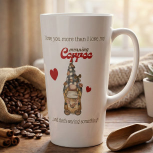 Tasse de latte drôle – Cadeau de gnome de café pou