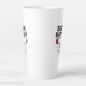 Tasse de latte drôle pour introverti | Batterie so (Devant)
