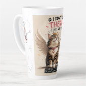Tasse de latte drôle pour maman de chat (Angle gauche)