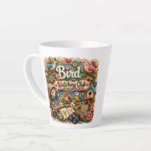 Tasse de Latte du Club d'Observation des Oiseaux |
