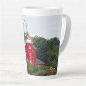 Tasse de latte du phare de Marquette Harbor (Angle droit)