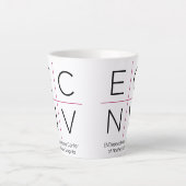 Tasse de latte ECNV (Devant)