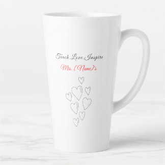 Tasse de latte Enseigner Amour Inspirer pour ensei