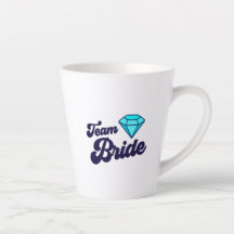 Tasse de latte Équipe de la Mariée