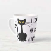 Tasse de Latte Félin - 12 oz. (Angle gauche)