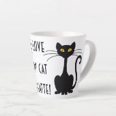 Tasse de Latte Félin - 12 oz. (Angle droit)