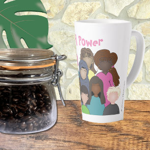 Tasse de Latte Féministe Girl Power