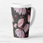 Tasse de Latte Fleur de Lotus Lavande (Angle droit)