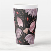 Tasse de Latte Fleur de Lotus Lavande (Devant)