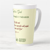 Tasse de Latte Foi Versets Uplifting (Angle droit)