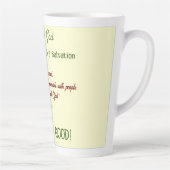 Tasse de Latte Foi Versets Uplifting (Droite)