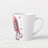 Tasse de latte Gnome Cœurs et Fleurs (Droite)