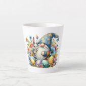 Tasse de latte Gnome de Pâques (Devant)