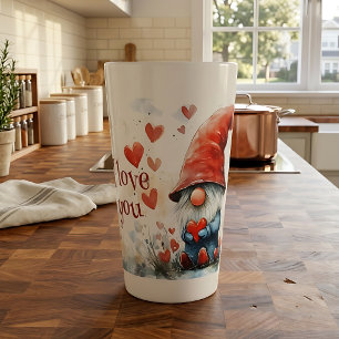 Tasse de Latte Gnome 'Je T'Aime' – Gnome de Jardin