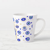 Tasse de latte Hamsa Evil Eye (Droite)