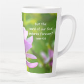 Tasse de latte Isaïe 40:8 (Droite)