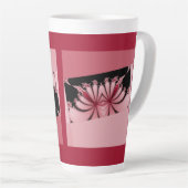 Tasse de latte jardin fractal orchidée (Angle droit)
