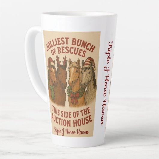 Tasse de latte Joyeuse Bande (Angle gauche)