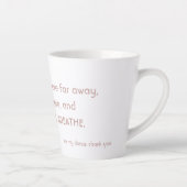 Tasse de latte Merci à mon donneur (Droite)