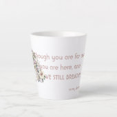 Tasse de latte Merci à mon donneur (Devant)