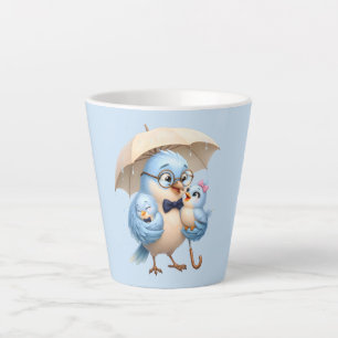 Tasse de latte Papa Oiseau Cadeau d'amour familial