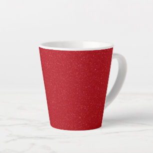 Tasse de latte personnalisable rouge tomate à tach
