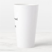 Tasse de latte personnalisée (Devant)