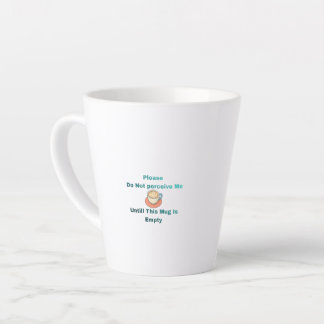 Tasse de latte personnalisée mignonne avec texte a