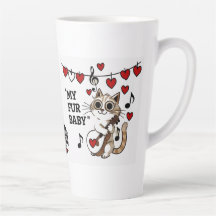 Tasse de latte pour bébé de la Saint-Valentin