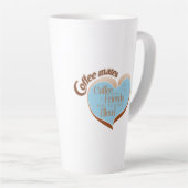 Tasse de latte pour compagnons de café (Angle droit)