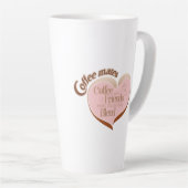 Tasse de latte pour compagnons de café (Angle droit)
