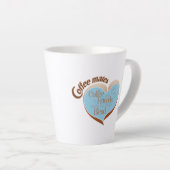 Tasse de latte pour compagnons de café (Angle droit)