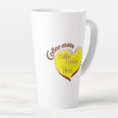 Tasse de latte pour compagnons de café (Angle droit)