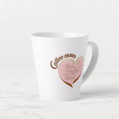 Tasse de latte pour compagnons de café (Angle droit)