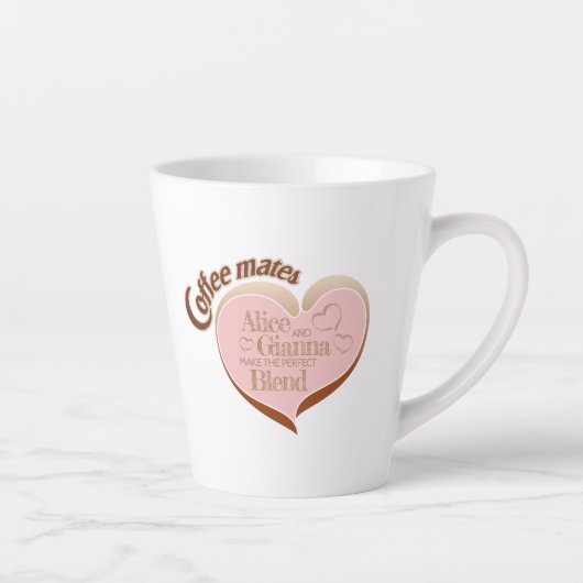 Tasse de latte pour compagnons de café (Droite)