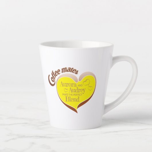Tasse de latte pour compagnons de café (Droite)
