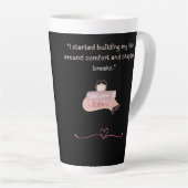 Tasse de Latte pour une Vie de Lecture Confortable (Angle droit)
