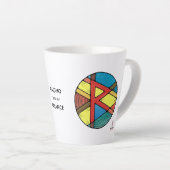 Tasse de Latte Raidho Rune Art Nouveau – ÉQUILIBRE (Angle droit)