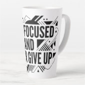 Tasse de Latte « Restez Concentré Ne Vous Décourag (Angle droit)