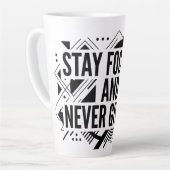 Tasse de Latte « Restez Concentré Ne Vous Décourag (Angle gauche)