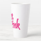 Tasse de latte rose chaud (Devant)