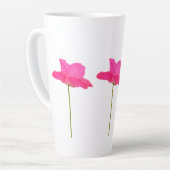 tasse de latte rose pavot (Angle gauche)