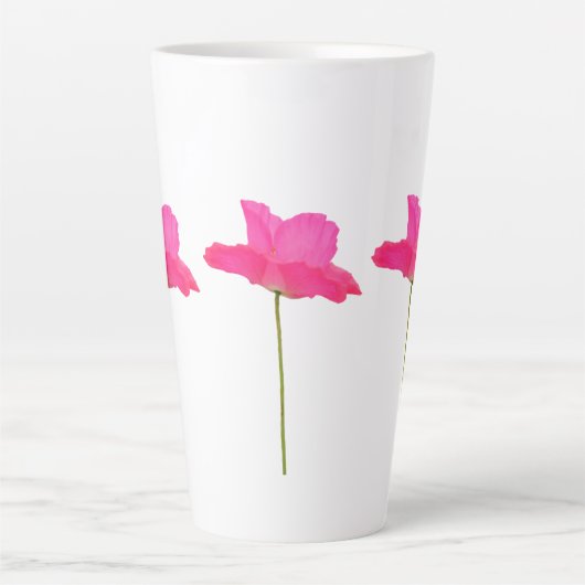 tasse de latte rose pavot (Devant)